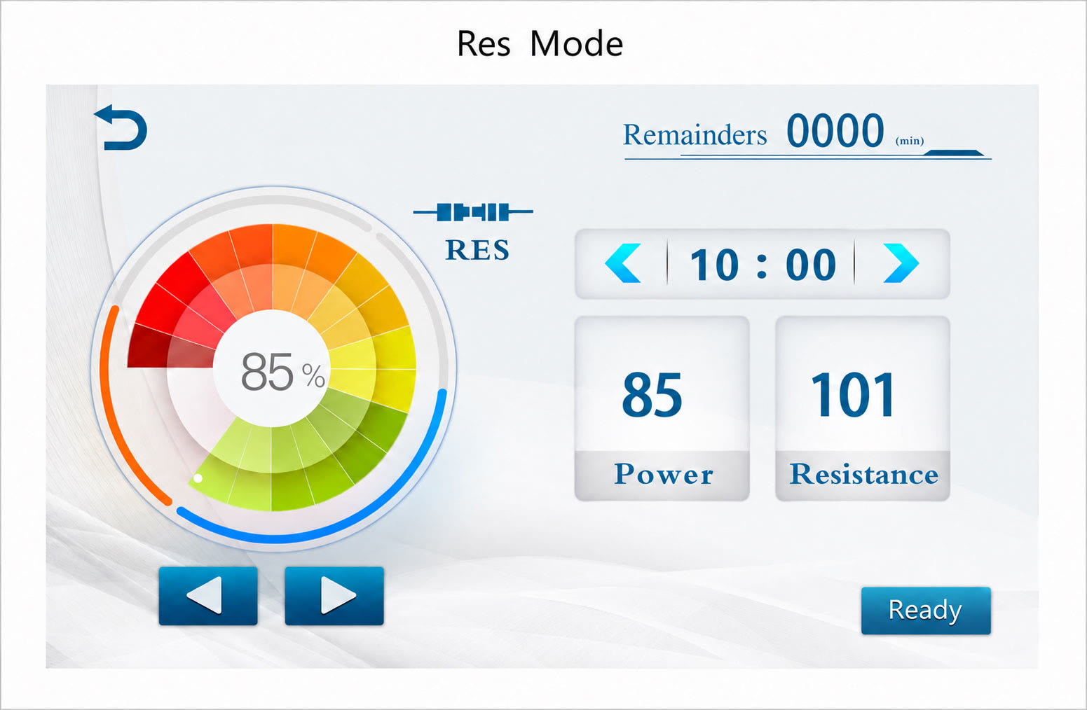 Complete RES mode interface